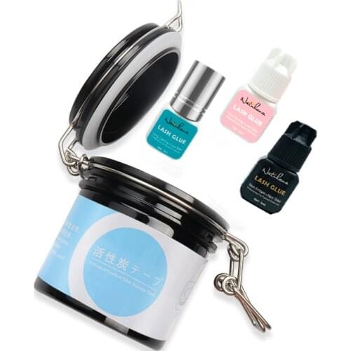 NATUHANA Eyelash Glue Storage Tank Activated Carbon Storage Tank Sealed Storage Eyelash Glue Storage Tank Eyelash Extension Make