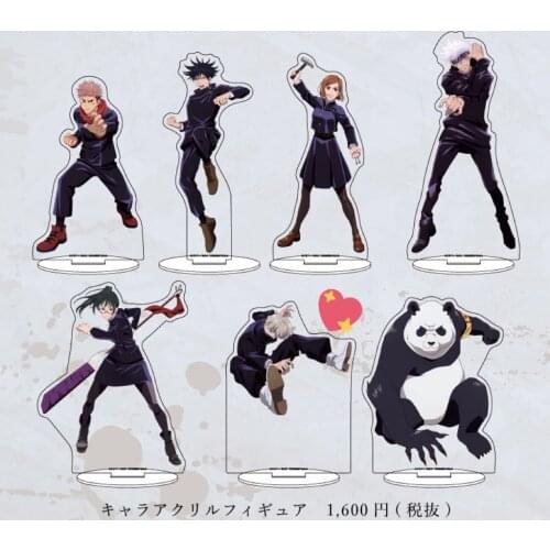 NEW Japan Anime Jujutsu Kaisen Inumaki Toge Gojo Satoru Kugisaki Nobara Zenin Maki Plate Desktop Toy Cartoon Acrylic Stand Model