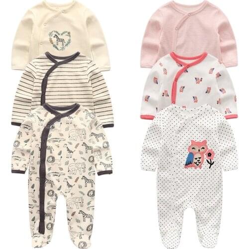 Baby clothes Full Sleeve Cotton baby rompers Newborn baby boy girl clothes 2020 ropa bebe O-neck baby romper jumpsuits 12monthes