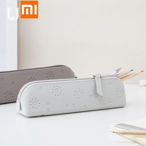 Xiaomi JordanJudy student Silicone lovely Pencil case Simple and stylish stationery bag Office stationery
