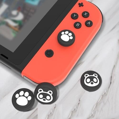 Animal Forest Switch Lite JoyCon Silicone Joystick Thumb Grip Cover Caps For Nintend Switch NS Joy-con Controller thumbStick