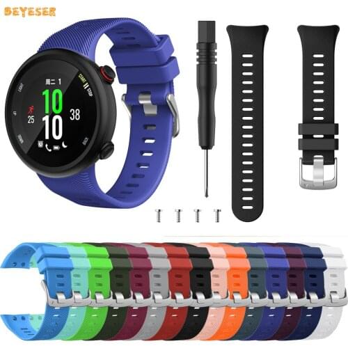 Silicone Wristband Watch Strap For Garmin Forerunner 45/Garmin Swim 2 Replacement Smartwatch Watchband Bracelet Accessories