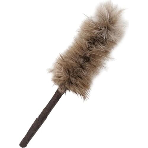 1:12 Miniature Dollhouse Vintage Feather Duster Housework Tool Dollhouse Accessories