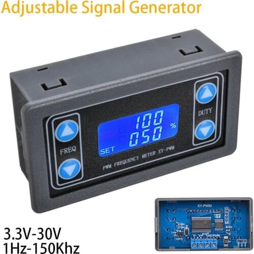 1pc PWM Signal Generator Digital Display DC Motor 1HZ-150KHZ Signal Generator Pulse Frequency Duty Ratio Adjustable