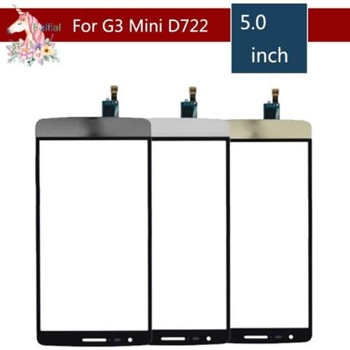10pcs/lot 5.0" For LG G3Mini Beat D722 D724 D725 G3S Touch Screen Digitizer Sensor Outer Front Glass Lens Panel Replacement