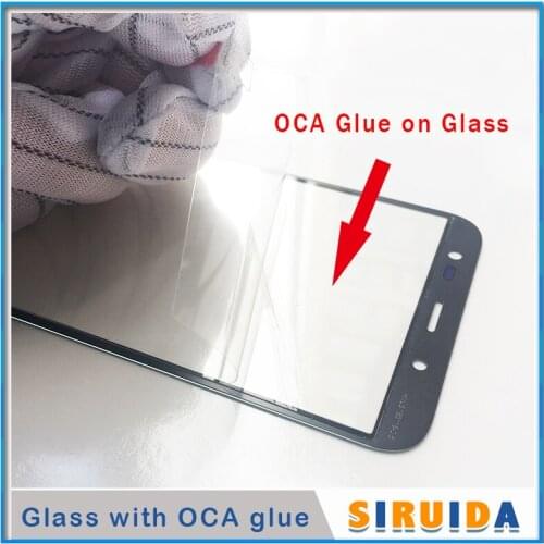 10pcs Lens With OCA Glue For xiaomi A2 LCD Touch Screen Front Outer Glass Panel Replacement Parts