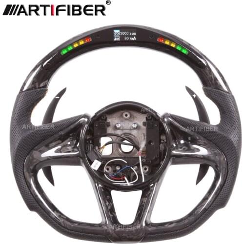 100% Real Carbon Fiber LED Steering Wheel for McLaren 570S,625C,650S,720S,675LT,765LT