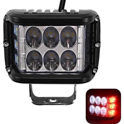 12V-32V 45W Work Light Side Shooter LED Light Bar Combo Pod Strobe Lamp for ATV SUV Truck