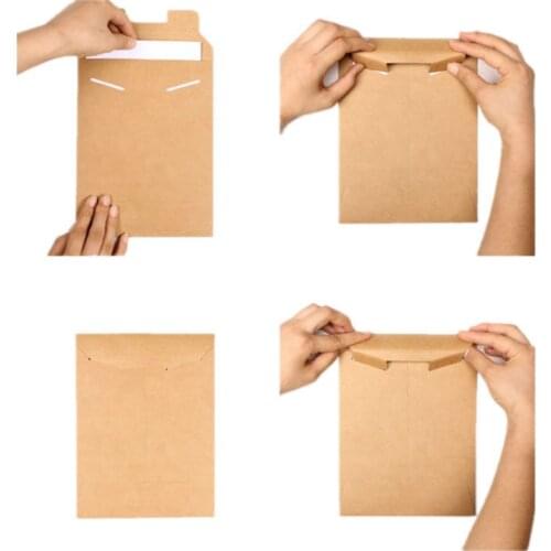 20pcs Kraft Envelope Bag A4 A5 Paper school File organizer Holder Document filing products organize briefcase folders executive