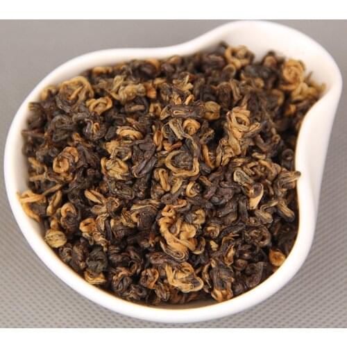 2021 Yunnan Mi Yun Jin Luo Dian Hong Balck Cha Tea One Bud One Leaf Black Chinese Tea