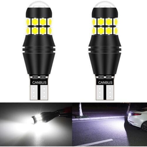 2pcs 2000Lm W16W T15 LED Canbus Bulbs 921 912 led Car Backup Reverse Lights For Ford Focus 2 3 Fusion Flex Fiesta Escape C-Max