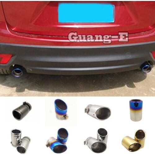 Car Muffler Back End Pipe Exhaust Tip Tail Outlet Vent For Mazda 3 Axela 2019+/CX-30 2019+/CX-5 2012-2021/CX-8 2018-2021 2pcs