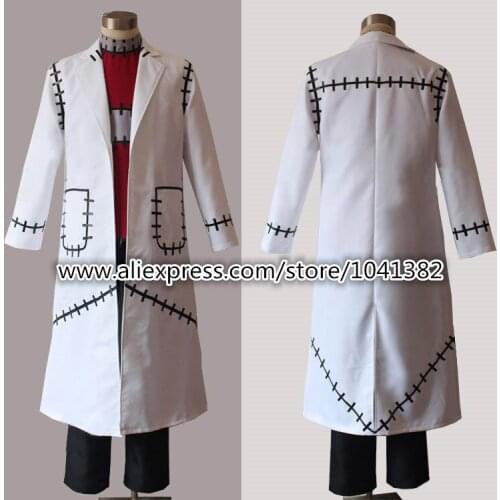 Free Shipping Custom-made Anime Cosplay Costume Soul Eater Dr. Franken Stein Cosplay Costume