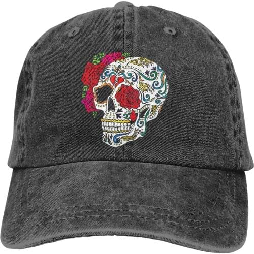 Heartbreak Sugar Skull The Baseball Cap Peaked capt Sport Unisex Outdoor Custom Mexican Sugar Skull Funny Hats