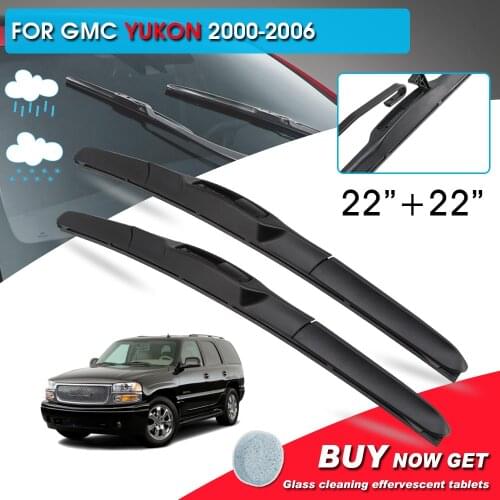 BROSHOO Car Front Window Windshield Wipers Blade For GMC Yukon 22"+22" LHD&RHD Car Model Year 2000-2006 Auto Accessories