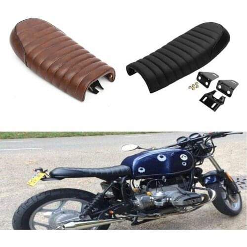 CG125 Universal Built-in Soft Sponge Motorcycle Flat Vintage Seat Cushion Saddle For Retro Cafe Racer
