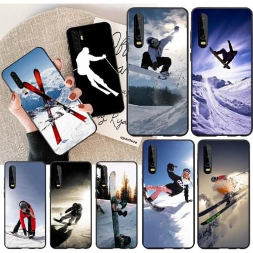 PENGHUWAN Snow Snowboard Skis Luxury Unique Design Phone Cover for Huawei Honor 20 10 9 8 8x 8c 9x 7c 7a Lite view pro