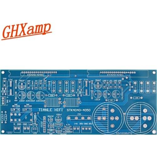 GHXAMP Thick Film Power Amplifier PCB Empty Board Dual Channel High Current For STK4036-STK4050 STK4040XI-STK4048XI All series