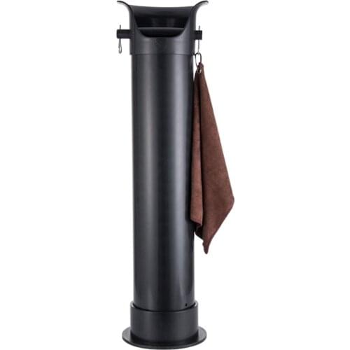 Commercial Knock Box Big Barista Knock Bin Height 860mm, Floor Standing Coffee Grounds Collection Bin Includes barista cloth