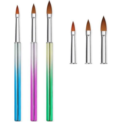3Pieces Nail Drawing Pen Nail Art Brushes Nail Art Liner Brushes Nail Dotting Painting Drawing Pen for DIY Nail Art Design