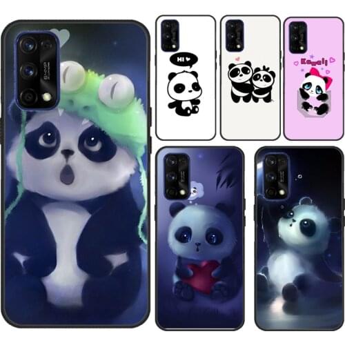 Cute Cartoon Panda For OnePlus 9 Pro 8 Pro Nord 7T 8T Phone Case For Realme 7 Pro 6 Pro 8 Pro Q3 7i GT C3 C21