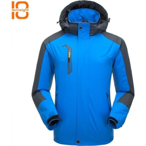 TENNEIGHT Spring jackets mens outdoor sports Climbing jacket Windbreaker Camping Hiking Winter Coats For Waterproof Windproof