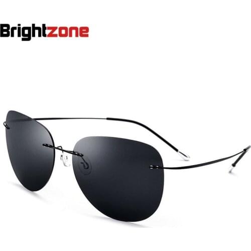 New Light-Weight Flexible Titanium No-Screw Frame Eye Personality Man Sunglasses Driving Men Woman Eye Glasses with Original Box