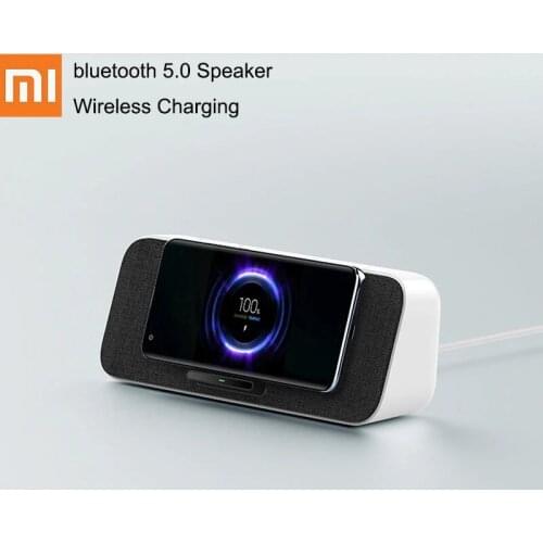 Original Xiaomi 30W Bluetooth-compatible 5 Speaker Wireless Fast QI NFC Dual Bass Speaker for iPhone 11 Xiaomi 9 10 Pro Sam S10