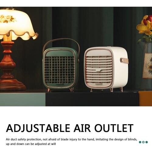 Adjustable Mini Air Cooler Humidifier Purifier Fan Home Desktop Air Conditioner Easy Cool Purifies Air Cooling Fan