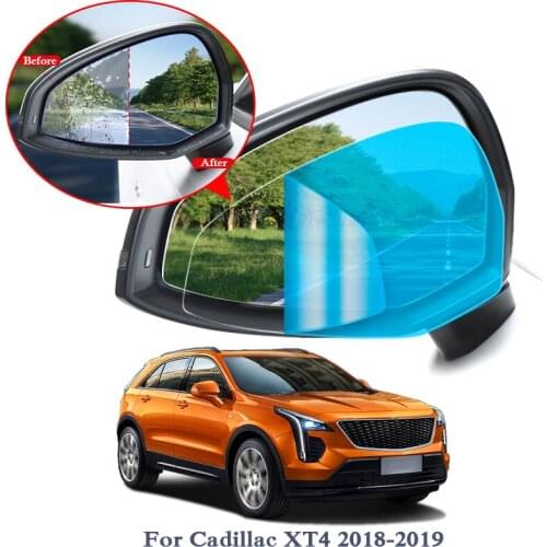 2PCS Anti Fog Car Window Clear Film Car Rearview Mirror Protective Film For Cadillac XT4 XT5 2016-2019 Waterproof Car Stickers