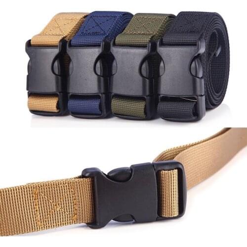 Mens Belt Leisure Clasp Multifunctional Nylon Canvas Tactical Belt Insert Buckle To Prevent Allergic Outdoor Girdle women belt