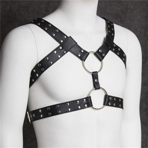 Nightclub Sexy Clothes Leather Clothes Cool Men Bondage Men Models Toys Clothing
