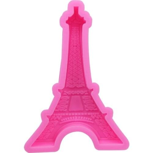 Eiffel Tower Shape Silicone Molds Fondant Craft Cake Candy Chocolate Sugarcraft Ice Pastry Baking Tool Mould