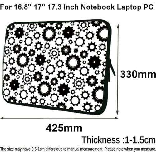 Computer Notebook Laptop 17 Inch Carry Bag Funda Portatil Laptop Notebook Case Cover Pouch 17.3/ 16.8 Inch Sleeve Zipper Bolsas