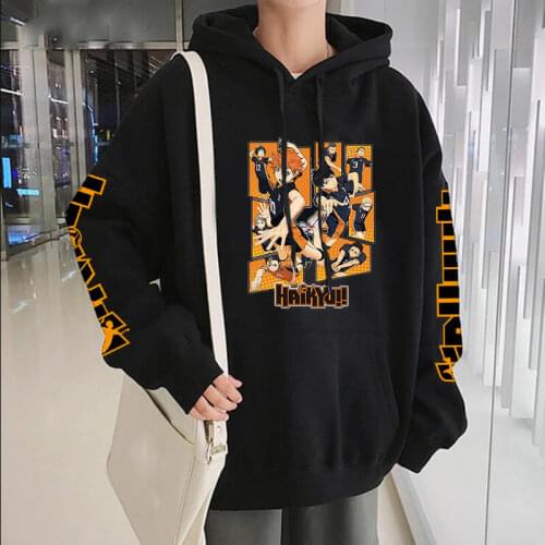 Hot Anime Haikyuu Hoodies Sweatshirts Men/women Hip Hop Streetwear Harajuku Hoodie Mens Autumn Winter Cosplay Fleece Pullovers