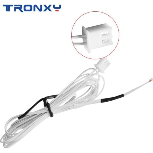 Tronxy 5pc 100k ohm NTC 3950 Thermistors Temperature Sensor Terminal Cable For 3D Printer Parts Accessories Extruder Hotbed DIY