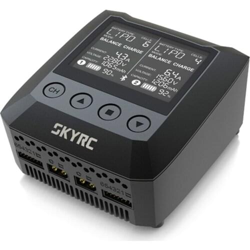 SKYRC B6 DUO 2X100W 15A AC bluetooth Smart Battery Charger Discharger Support SkyCharger APP for RC FPV Rarku Drone