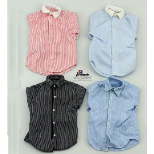 IN STOCK 1/6 Scale Male Official Handsome Classic Stripe Shirt Clothes for 12 Inches Figure