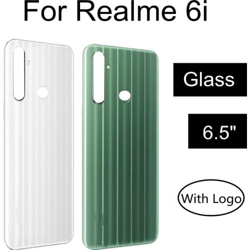 For Realme 6i Battery Back Rear Cover Door Housing Battery Back Cover Replacement