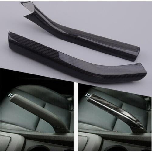 Carbon Fiber Parking Brake Handbrake Handle Lever Sleeve Protector Cover Fit for Chevrolet Camaro 2010 2011 2012 2013 2014 2015