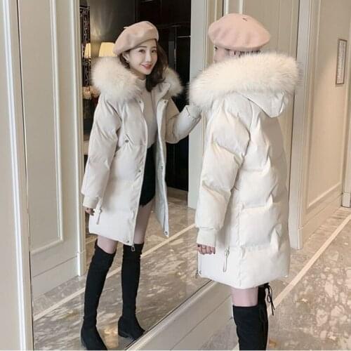 Winter Jacket Women 2020 New Fashion Women Bread Clothes Loose Big Fur Collar Padded Jacket Winter Coat Womens Plus Size Black