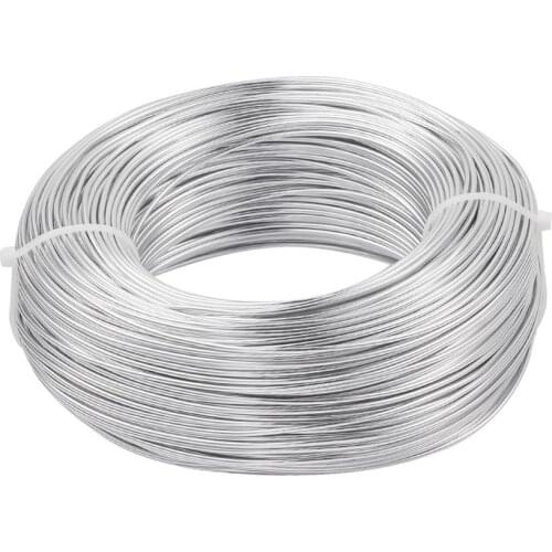 1mm 2mm Aluminum Wire Jewelry Findings for DIY Silver Color Black