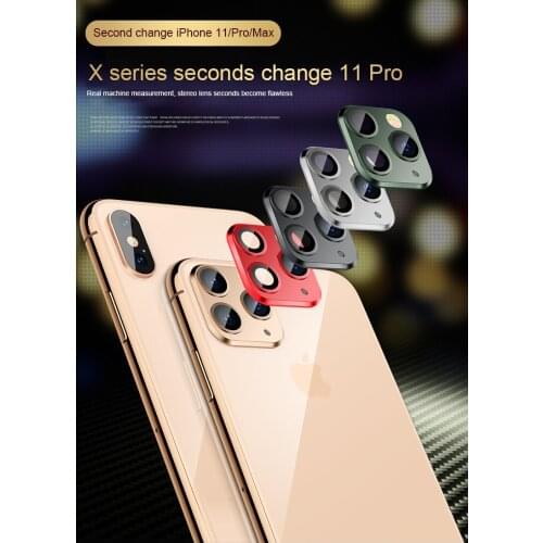 10pcs/lot Back Camera Lens Screen Protector for iPhone 11 Pro Max 2020 Tempered Glass Film Metal Rear Lens