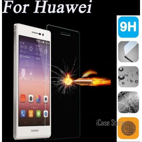 2.5D 9H Tempered Glass For HUAWEI Ascend P9 Lite P6 P7 P8 G7 Honor V8 6 7 3C 4C 4X Y3 Y3C Y360 Y530 P10 Plus Screen Protector