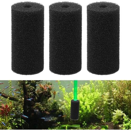 5Pcs Aquarium Filter Cover Black Foam Replacement Foam Tank Inlet Pond Crystal Shrimp Breeding Barrel Cover for Inlet