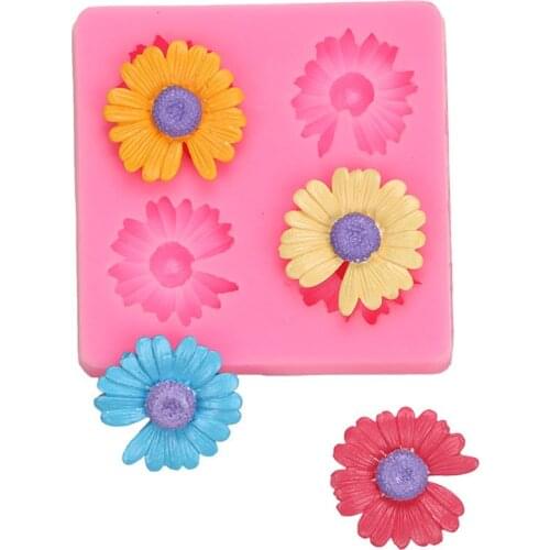 8.5*1.1CM DIY Sugar Craft Cake Vintage Petal Chrysanthemum Cake Silicone Mold Fondant Mold Cake Decorating Tools Gum Paste Mold