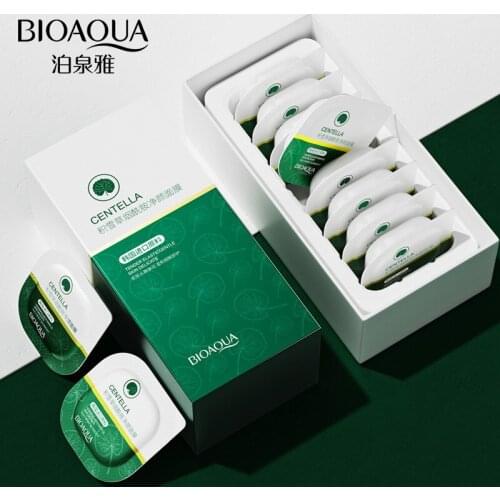 8 Pcs Centella Niacinamide Deep Cleansing Mud Mask For Face Care Moisturize Shrink Pores Brighten Repair Water And Oil Balance