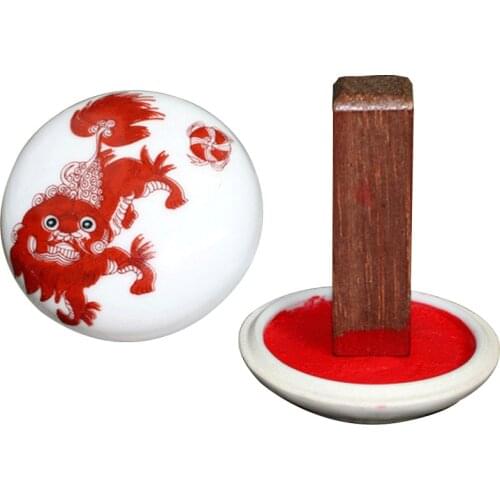 Babao super genuine mirror Zhuzhou cinnabar inkpad painting and seal cutting inkpad and cinnabar calligraphy Ink pad