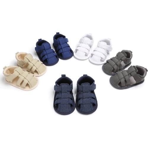 Prewalker Men and Women Cotton Baby 0 To 18 Months, Pure Color And Comfortable Breathable Sandals Flats Toddler Shoes
