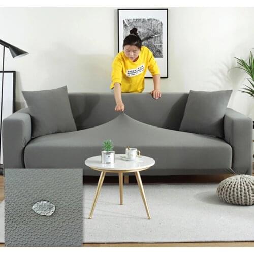 JingTong Waterproof Sofa Cover Solid Color High Quality Slipcover all-inclusive Couch Case for different Shape Sofa